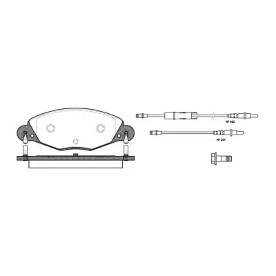 Set placute frana, frana disc REMSA 0827.04