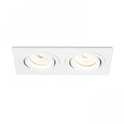 PASADENA GU10 SQ II corp de iluminat incastrat aluminiu periat 230V GU10 2x50W
