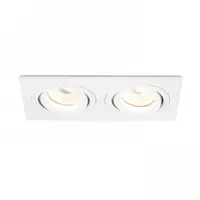 PASADENA GU10 SQ II corp de iluminat incastrat aluminiu periat 230V GU10 2x50W