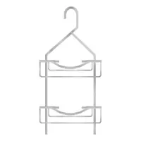 Raft pentru baie argintiu lucios de agățat din aluminiu Filaire Aluminium – douceur d'intérieur