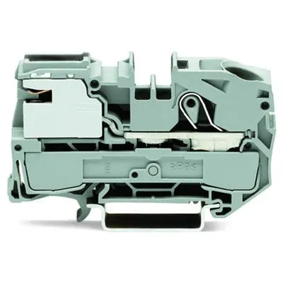 1-conductor power distribution disconnect terminal block; 16 mm²; Push-in CAGE CLAMP®; 16,00 mm²; gray
