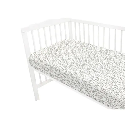 Cearceaf cu elastic MimiNu Premium pentru patut 120x60 cm Meadow