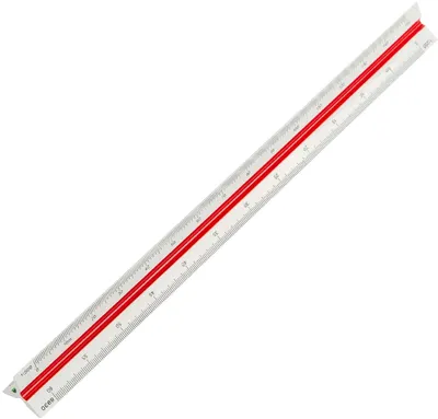 Scala de reducere Deli Pro - E8930, 30 cm, triunghiulara