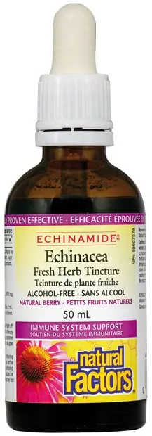 Echinamide Echinacea Tinctură de plante, 50 ml, Natural Factors