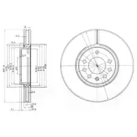 Disc frana DELPHI BG3772C