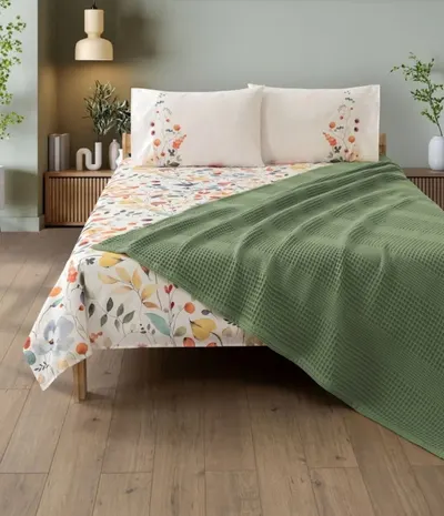 Set de dormitor cu cuvertură Rakla - Fayette, Green