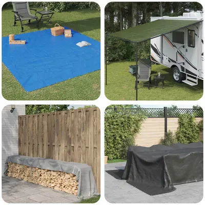 vidaXL Împătură cu ochiuri Alb 8 x 8 m 260 gsm PE
