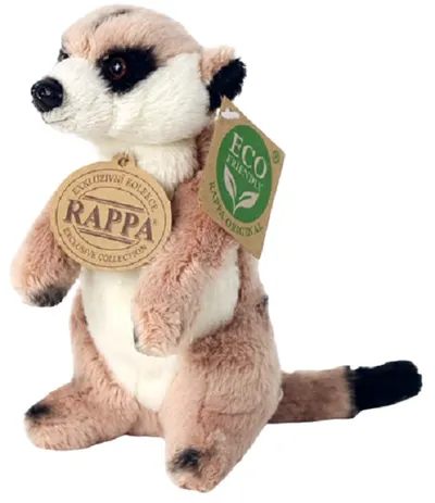 Jucărie de pluș Rappa Eco Friends - Suricat, 14 cm