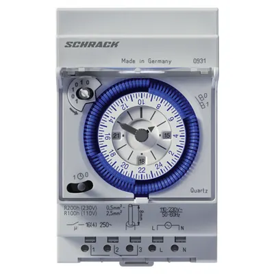 Ceas programabil cu ciclu zilnic, quartz, 1CC, 3UH