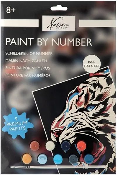 Set de pictură cu numere Grafix - Tiger