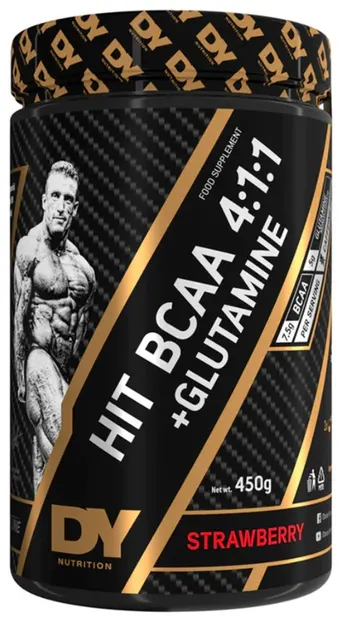 HIT BCAA 4:1:1 + Glutamine, căpșună, 450 g, Dorian Yates Nutrition