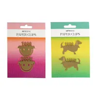 Set 2 semne de carte metalice cu clips ARTEBENE