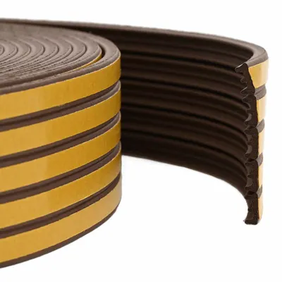 vidaXL Banda adeziva pentru feronerie Maro 9 x 4 mm 25 m Spumă EPDM