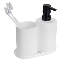 Set de accesorii de baie alb din plastic Fano – Allstar