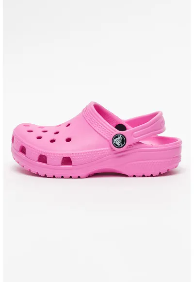 Saboti slingback cu perforatii - Roz