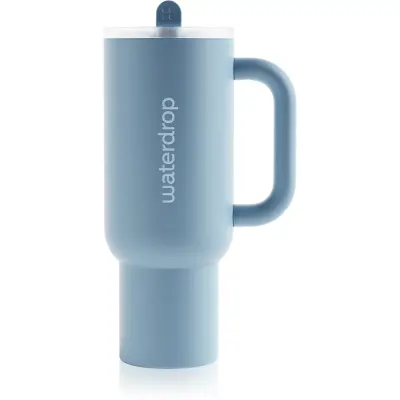Waterdrop Explorer Tumbler pahar din oțel inoxidabil cu pai Blue 1 buc