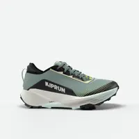 Încălțăminte trail și alergare, impermeabilă, Kiprun Kipsummit verde-negru damă