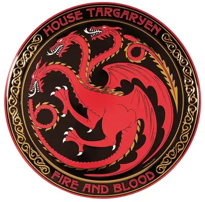 Poster din aluminiu Moriarty Art Project Television: Game of Thrones - Targaryen