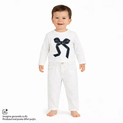 Bluza copii Chicco, Alb, 01234-70MC
