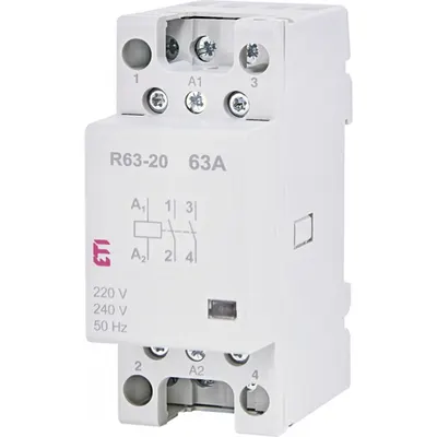 Contactor modular 63A 2NO bobina 230V Tip R 63-20 sina DIN