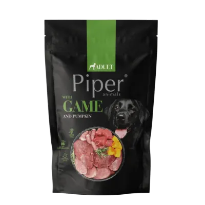 Hrana umeda pentru caini Piper Adult cu vanat dovleac 500 gr