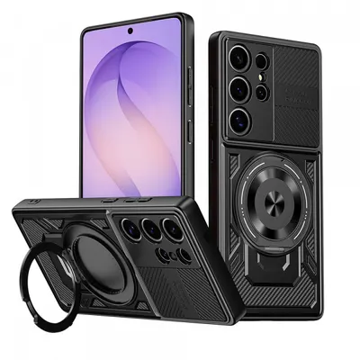 Husa pentru Samsung Galaxy S26 Ultra S948, Techsuit, RuggedCam, Neagra