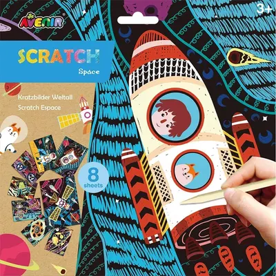 Scratch desene Avenir - Cosmos, 8 buc.