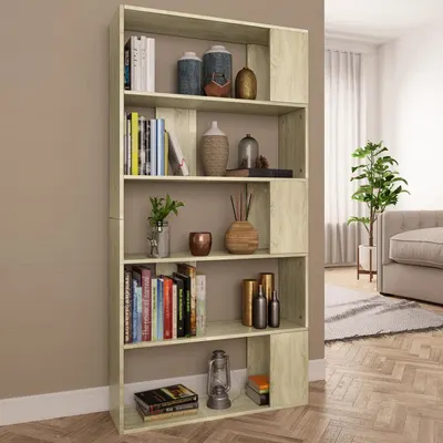 vidaXL Bibliotecă/Separator, stejar sonoma 80x24x159 cm lemn prelucrat