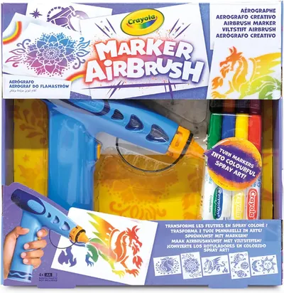 Set pentru pictură cu aerograf Crayola - cu 8 markere