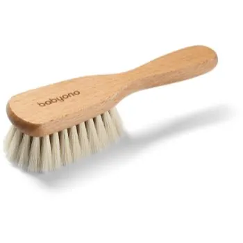 BabyOno Take Care Brush with Natural Bristles perie de par pentru nou-nascuti si copii