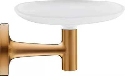 Savoniera Duravit Starck T 0099330400, montare pe perete, metal/sticla, Bronz mat