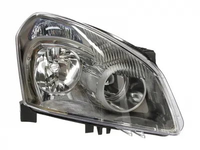 Far dreapta (H7, reglaj electric, fundal negru insertii crom) NISSAN QASHQAI I 2007-2010