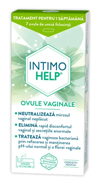 Ovule vaginale, 7 bucati, Intimohelp