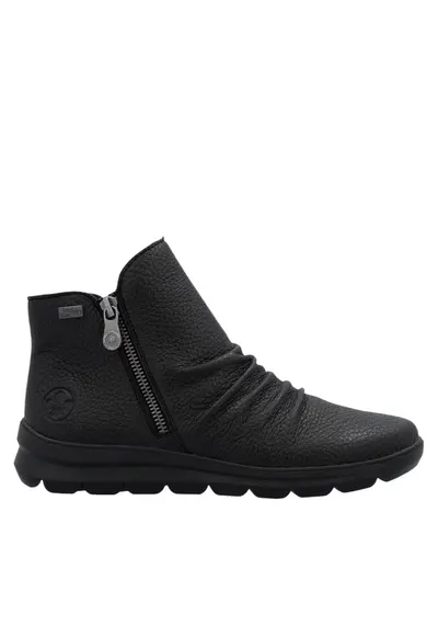 Ghete casual - dama - Z0056-00 negru - piele naturala - Negru