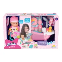 Set de joaca cu papusa bebelus, Maia in cadita