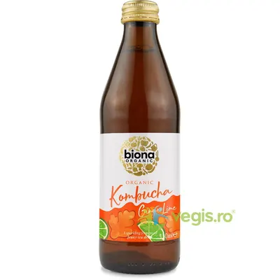 Kombucha cu Ghimbir si Lime Ecologica/Bio 330ml