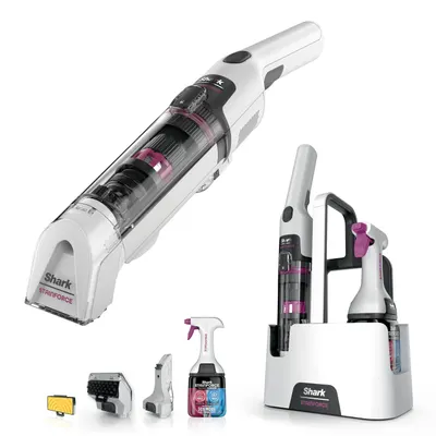 Aspirator de mână Shark - StainForce HX100EUT, fără fir, 100W, alb