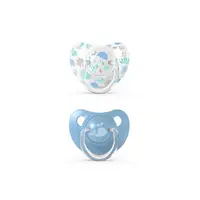 Suzeta silicon ortodontica +18 luni Memories Blue, Suavinex | 2 bucati
