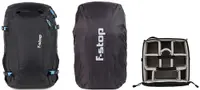 Rucsac F-Stop - Kashmir UL, Medium, 30l, negru + geanta si pelerina de ploaie