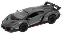 Mașinuță metalică Kinsmart - Lamborghini Veneno, 1:36, grafit