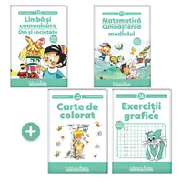 Pachet educațional 5-6 ani, M. Andreianu (Set+Exerciții grafice+Carte de colorat)