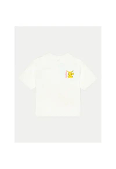 Tricou fete - 304718533 - Bumbac - Alb - Alb