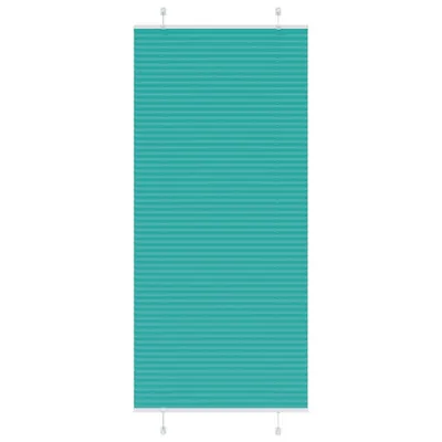 vidaXL Jaluzea plisată verde petrol 95x200 cm Lățime țesătură 94,4 cm