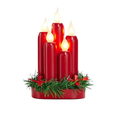 Decorațiune luminoasă roșie cu model de Crăciun Hanna – Markslöjd