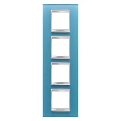 Placa ornament CProiector HORUS LUX international - IN GLASS - 2+2+2+2 modul VERTICAL - AQUAMARINE - CProiector HORUS