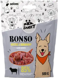 Recompense pentru caini Mr. Bandit BONSO, oase de miel, 500g