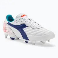 Ghete de fotbal bărbați Diadora Brasil GR LT+ MPH alb/bleumarin