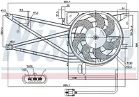 Ventilator radiator (cu carcasa) OPEL VECTRA B 1.6-2.5 intre 1995-2003