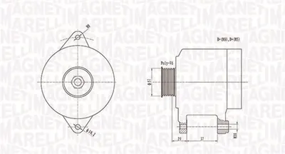 Alternator (14V, 70A) CITROEN C1; PEUGEOT 107; TOYOTA AYGO 1.0 intre 2005-2014