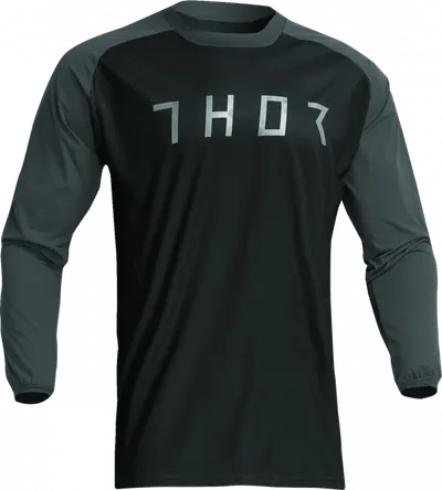 Tricou atv cross Thor Terrain, culoare negru gri, marime 2XL